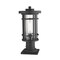 Z-Lite Jordan 1 Light Outdoor Pier Mounted Fixture, Black And Clear Seedy 570PHM-533PM-BK - alternate 2